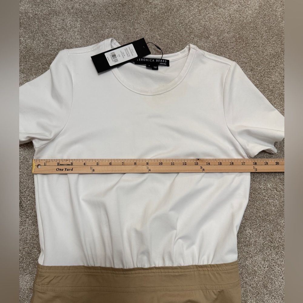 Veronica Beard - Noha T-Shirt with Mini Flounced Tiered Mini Dress - size Medium - Picture 7 of 16